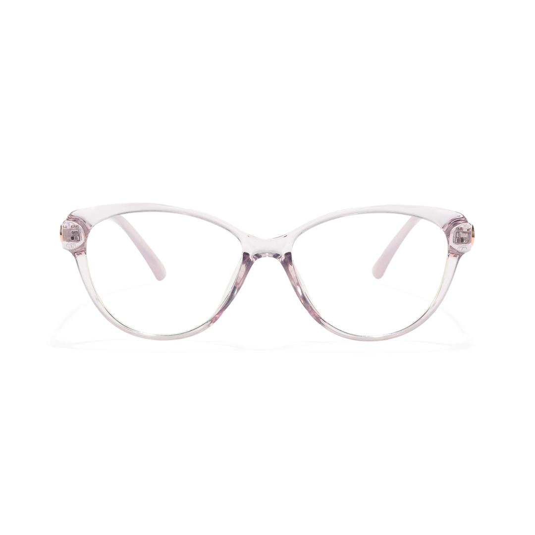 Front view of Delyth cat eye tr90 eyeglasses CR0302509 in purple